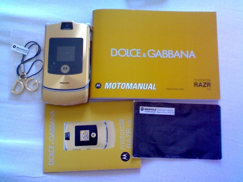 Motorola Liquid Gold RAZR V3i Dolce & Gabbana