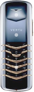 Vertu Signature Stainless Steel with Yellow Metal Tips