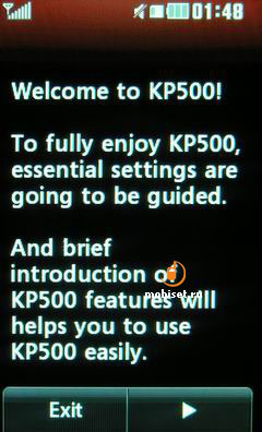 LG KP500 Free Touch