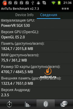 Samsung Galaxy S WiFi 3.6