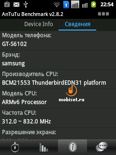 Samsung Galaxy Y Duos S6102