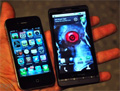 Motorola Droid X   iPhone 4