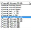 iPhone 4s    16, 32  64  