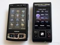 Фотографии Sony Ericsson C905, сравнение с Nokia N95 8Gb