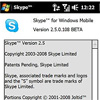    Skype 2.5 Beta  Windows Mobile